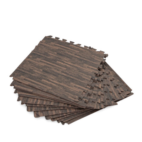 Bestway Suelo Pool-Schaum Holzstil Retractil 12 Stücke 50x50 cm Garten 58712