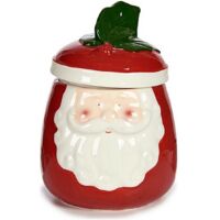 Dekofigur Weihnachtsmann 14 x 19,5 x 14 cm rot Keramik