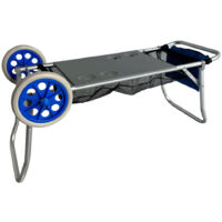 Marbueno Klapptisch mit Stuhlhalterung Aluminium Cabrio Camping & Strand 108X51X51 cm 10361