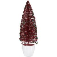 Weihnachtsbaum de mittel 10 x 33 x 10 cm rot blau gold Kunststoff
