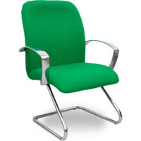 Caudete Sessel mit grünem Bali Kufengestell