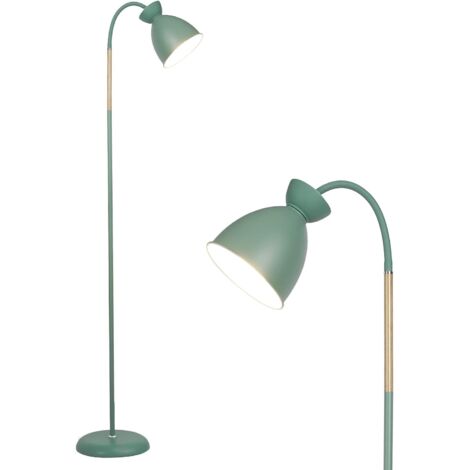 Anten Schwenkbare Stehlampe Pastel Grün E27 Fassung MAX 60W Höhe 159CM Retro Metall-Stehleuchte 1 Flammig Für Wohnzimmer, Schlafzimmer und Arbeitszimmer