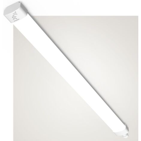 Antenlicht 4er Pack LED Feuchtraumleuchte 120cm 36W 5000K,Ultraslim LED-Streifen IP65 mit Bewegungsmelder,60% Energiesparend,110lm/W,für Garage,Flur,Keller