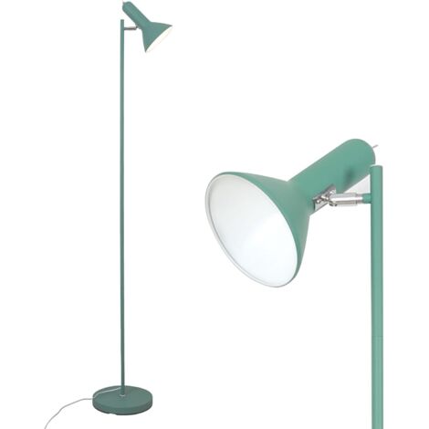Amdelne LED Stehlampen 161cm Stehleuchte E27 Fassung max. 60W Metall Sofalampe Standleuchte Leselampe für Schlafzimmer Arbeitszimmer Grün ohne Leuchtmittel