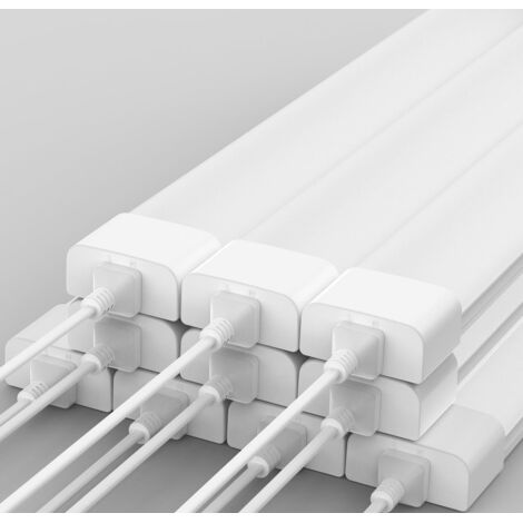 Amdelne 10er Pack LED Feuchtraumleuchte Weiß 120cm 36W 4000K,IP65,110LM/W,PC,90% Energiesparend,Ultraslim LED-Streifen für Garage Werkstatt Keller [Klasse E]
