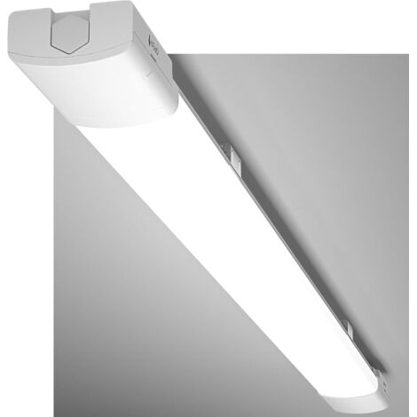 Modlicht LED Feuchtraumleuchte Weiß 120cm 36W 5000K,PC,IP65,110lm/W,70% Energiesparend,ultraflach LED-Röhren für Garage Werkstatt Keller [Klasse E]