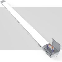 Antenlicht 10er Pack LED Feuchtraumleuchte 120cm 36W 5000K,LED-Streifen IP65,110lm/W,connectable,70% Energiesparend,für Büros Garage Werkstatt Keller-Grau