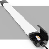 Antenlicht 10er Pack LED Feuchtraumleuchte 120cm 36W 5000K,LED-Streifen IP65,110lm/W,connectable,70% Energiesparend,für Büros Garage Werkstatt Keller-Schwarz
