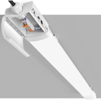 Antenlicht 2er Pack LED Feuchtraumleuchte 60cm 18W 5000K,LED-Streifen IP65,110lm/W,connectable,70% Energiesparend,für Büros Garage Werkstatt Keller-Weiß