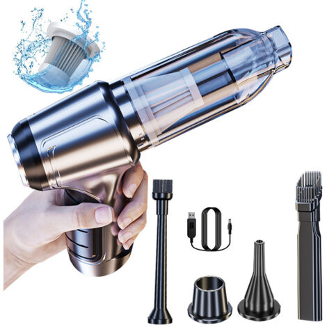 120W Akku-Autostaubsauger, 3-in-1, leicht, für Tierhaare und Autoreinigung, kabelloser Staubsauger und Gebläse, einfach zu bedienen, 1 Stück