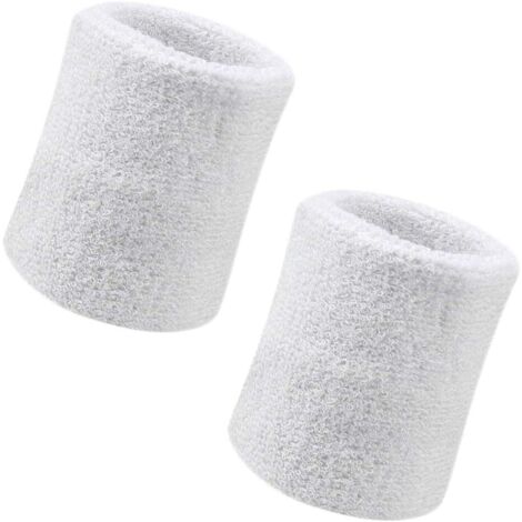 Schweißband, 2er-Pack Sport-Schweißband, 8,1 cm breites, weiches Baumwoll-Sport-Schweißband mit dicker Polsterung, für Basketball, Fußball, Gymnastik