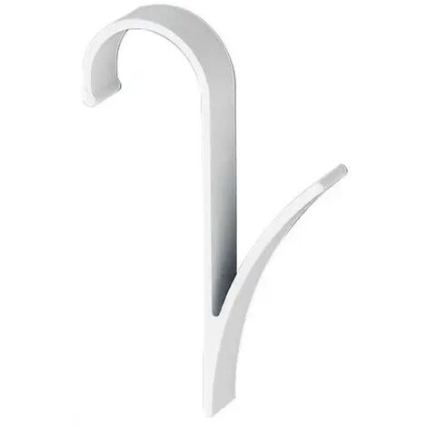 1 Stück Kreativer Multifunktionaler Haken aus Aluminium für Heizkörper, Schranktüren, Badezimmer, Handtücher, Wohnaccessoires, Stil A, Weiß (1/5)