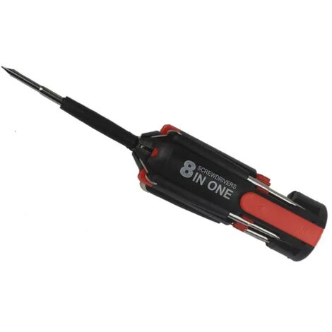 8-in-1-Schraubendreher mit LED-Taschenlampe, Autozubehör, tragbares multifunktionales Outdoor-Werkzeug (1/5)