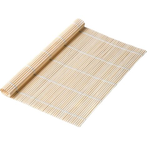 Sushi-Tablett aus Bambus, 23 x 23 cm große Sushi-Matte aus Bambus, abwaschbare Sushi-Matte aus Bambus, wiederverwendbare Sushi-Matte aus Bambus für Küche, Partys, Anfänger und Profis (1/5)