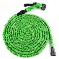Flexibler und dehnbarer Gartenschlauch aus Kunststoff, Autowaschpistole mit Sprühkopf, Gartenzubehör, Bewässerungswerkzeug, 25 bis 100 Fuß (22,5 Meter)