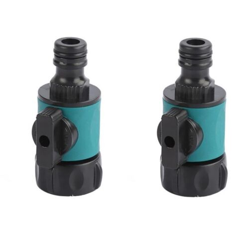 Lote de 2 raccords rapides para tuyau d'arrosage, diámetro 25 mm, 1 cada uno (1/3)
