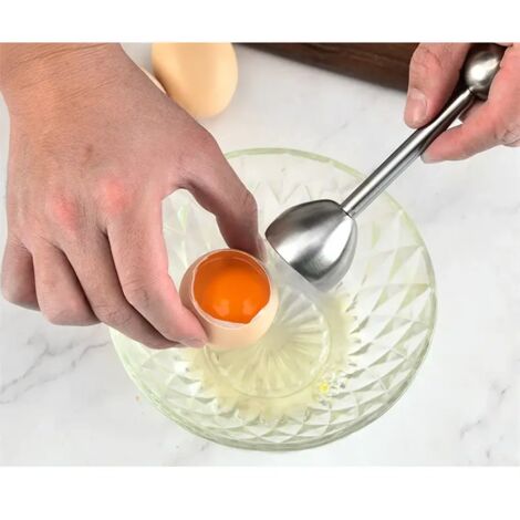Acero inoxidable para huevos pasados por agua, herramienta de cocina, cortador, golpeador, abridor de huevos, accesorios, utensilio de cocina (1/5)