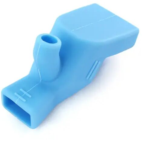 Extensor de boquilla para grifo de lavabo de baño, extensión de grifo de goma elástica, accesorios de grifo de cocina para lavado de manos de niños, azul (1/5)