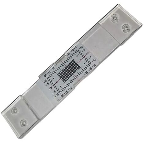 Monitor de grietas portátil con escala de plástico de fácil lectura, para monitorear grietas en hormigón, 1 pieza