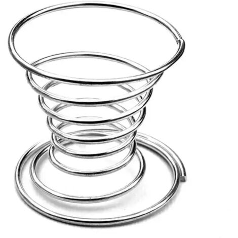 2 piezas huevera hueveras espiral soporte cocina desayuno resorte duro soporte huevera herramienta para hornear (1/5)