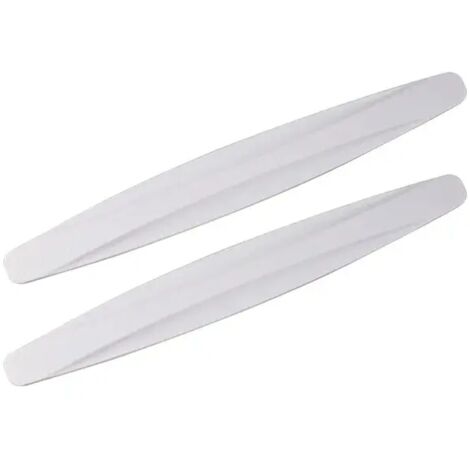 tiras protectoras para parachoques de coche, protección para esquinas, antiarañazos, anticolisión, color blanco (1/5)