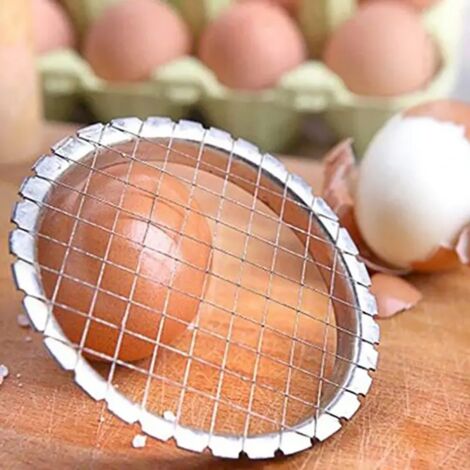 Cortador de huevos de acero inoxidable/rebanador de huevos/parrilla para ensaladas de verduras, herramientas para patatas y champiñones, picadora para picadora de cocina (1/5)