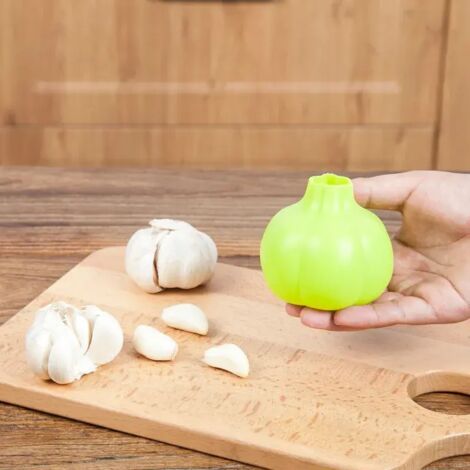 Rallador de ajo profesional de silicona para cocina, comedor, pelador, herramienta, utensilios de cocina fáciles y útiles, rallador de queso, picador de ajo, color aleatorio (1/5)