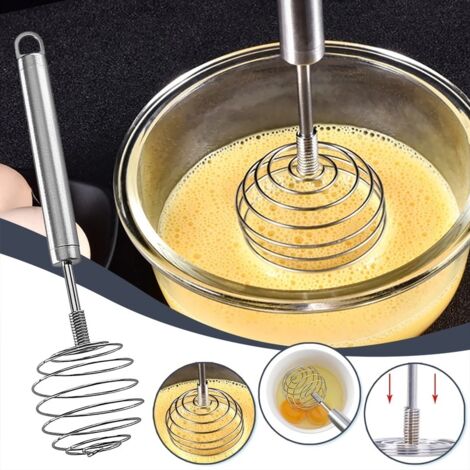 Batidor de mano de acero inoxidable con resorte, batidor de mantequilla, huevos, aguacate, machacador de papas, batidor manual, batidoras, herramientas de cocina (1/5)