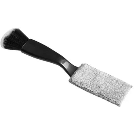 Cepillo para ventilación de coche, cepillo suave para eliminar el polvo, herramienta multifuncional para limpieza interior, 1 pieza, color negro. (1/5)