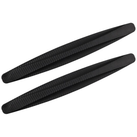 Juego de 2 tiras protectoras de parachoques, protectores de esquinas, protección contra arañazos, protección contra colisiones, protección anticolisión, piezas de coche, color negro (1/5)
