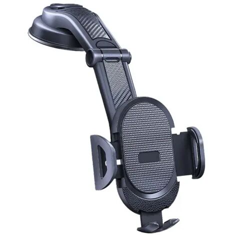 NUEVO soporte universal con ventosa de 360° para parabrisas y salpicadero, apto para smartphones de 4,0 a 6 pulgadas, color negro (1/5)