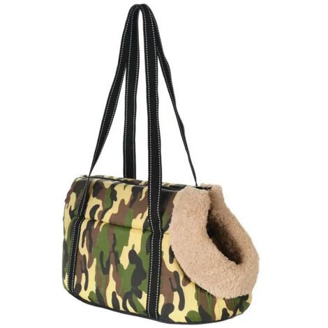 Bolso bandolera para cachorros y gatos, bolso de transporte para perros, accesorio ideal para mascotas pequeñas, chihuahuas, yorkshire terriers, práctico bolso de transporte, talla S