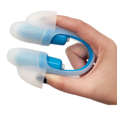Mini masajeador corporal eléctrico, dispositivo para el cuidado ocular, baja frecuencia, alivio del dolor de cuello, masajeador para la relajación ocular (azul) (1/5)