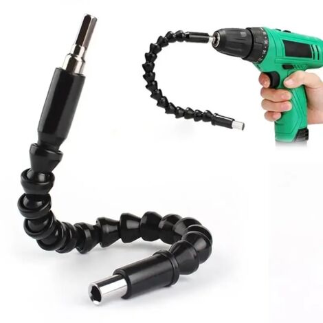 Extensión angular de 105° para destornilladores, soporte para llave de tubo, adaptador, puntas, boquillas de destornillador ajustables, punta angular, 1 pieza (1/5)