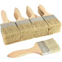 Lote de 30 pinzas de pintura profesionales de madera, de 60 mm de grosor, para paredes y muebles