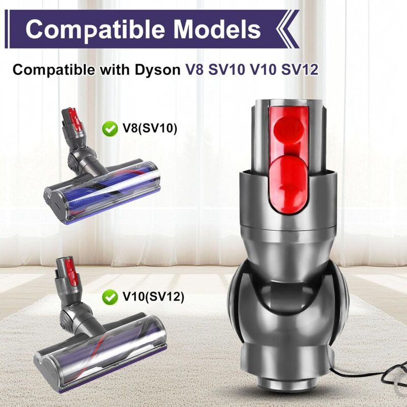 Chuancheng Connecteur de tête à entraînement Direct 50 W pour Dyson V8 V10 aspirateur Brosse de Sol Tête de Connexion Tête de Connexion Accessoires Pièces de Rechange - 2