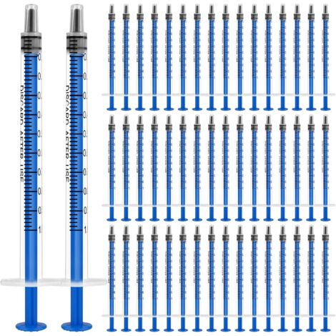 Plastique Seringue, 50pcs Seringue D’alimentation, 1ml Seringue Plastique Seringues de Distribution pour Chien/Chat/Animal (1/5)