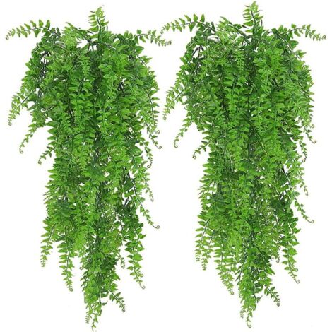 Pièces Plante Artificielle Retombante, Plantes Artificielles Suspendues, Fougère Plantes Artificielles Artificielles, Plastique (1/5)