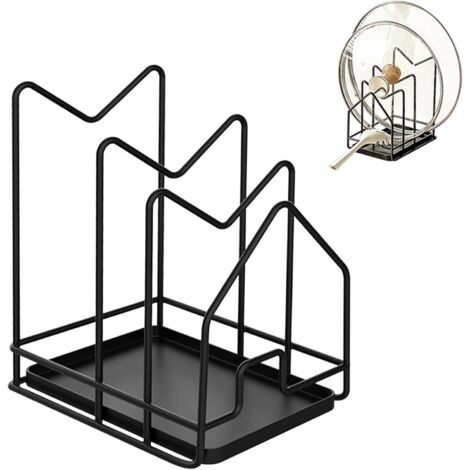 Support de rangement pour couvercles de casseroles, planches à découper, assiettes, 20,3 x 18,2 x 12,7 cm (1/5)