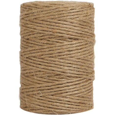 Ficelle de jute naturelle pour loisirs créatifs, cadeaux, bricolage, décoration, jardinage et recyclage (50 mètres) (1/5)