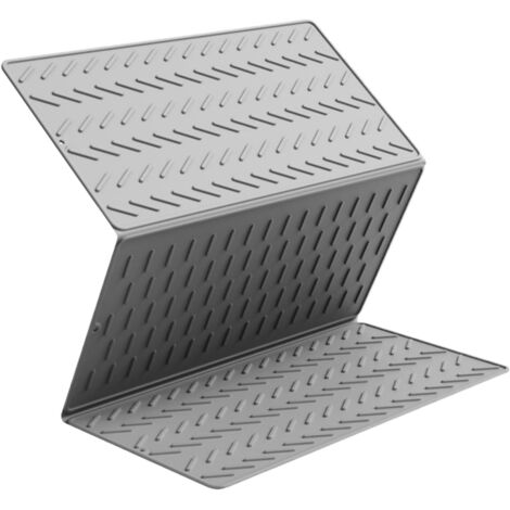 Tapis d'égouttage en silicone pliable en trois parties pour évier et plan de travail : tapis de lavage multifonctionnel et efficace (1/5)