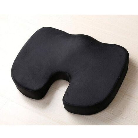 Coussin de siège en mousse à mémoire de forme pour chaise de bureau, antidérapant, orthopédique et confortable. Coussin de siège (1/4)