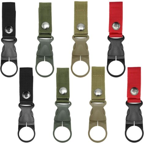 8pcs Water Bottle Buckle Clip Carabiner, Portable Hanging Mineral Water Bottle Clip for Outdoor Camping/Hiking/Traveling (1/5)