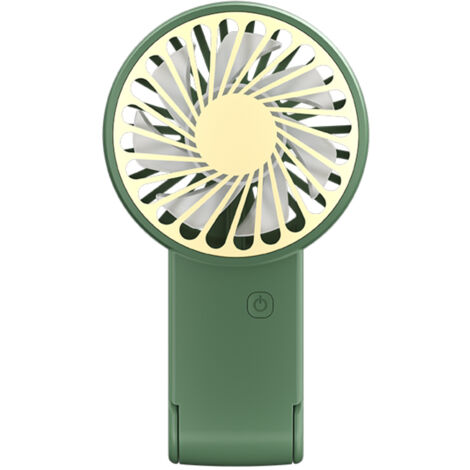 Mini ventilateur de voyage portable rechargeable et pliable, accessoire de table pour festival, vert (1/5)