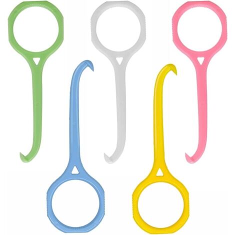 Lot de 5 outils de retrait d'aligneurs transparents, pour appareils dentaires invisibles(blanc, jaune, rose, vert, bleu) (1/5)