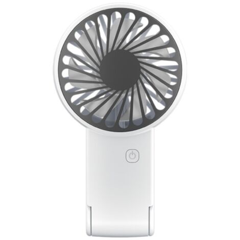 Mini ventilateur de voyage portable rechargeable et pliable, accessoire de table pour festival, blanc (1/5)