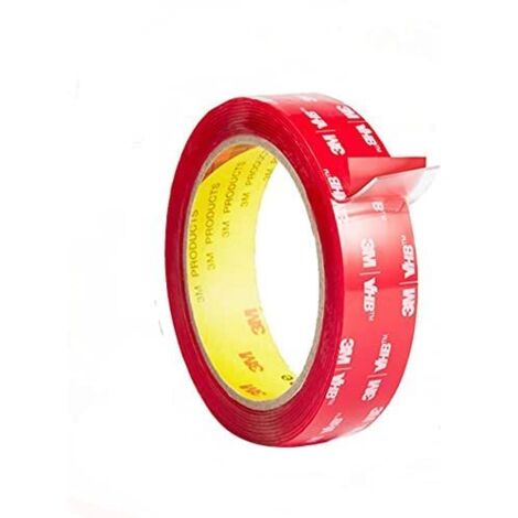 Ruban adhésif double face transparent extra fort 3M VHB 4910,
