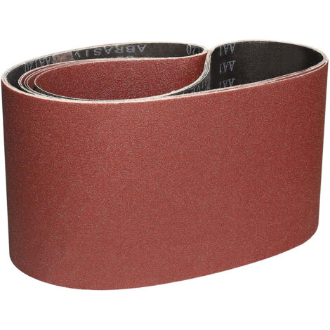 Bande Abrasive 150 x 1220 mm, Bandes Abrasives Mixte (grains 80/120/150/240/400) pour Ponceuses à Bande (5 pièces ) (1/5)