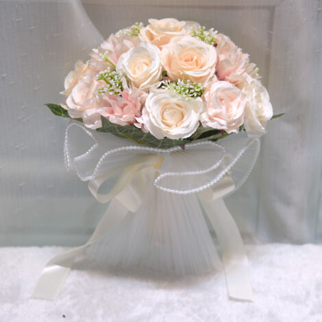 Outdoor wedding simulation rose bouquet Western-style Mori bouquet new bride bouquet. (1/4)