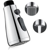 Pommeau de douche à main G 1/2 à 2 modes pour robinet, évier de cuisine, compatible avec les robinets extractibles et les lavabos